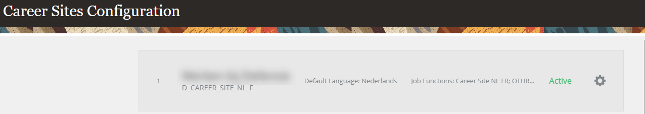 opening the configuration opening the configuration