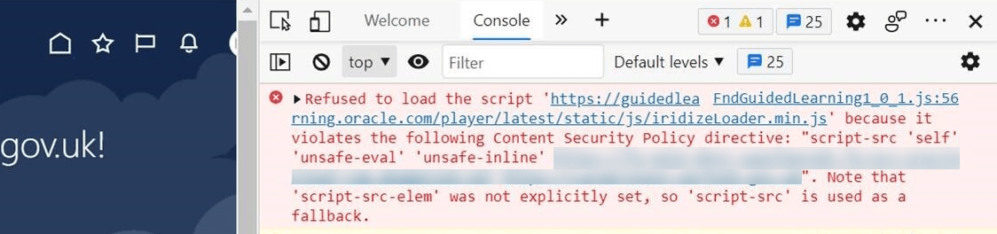 error in browser console error in browser console