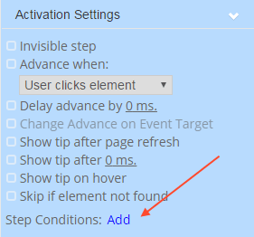 adding condition adding condition
