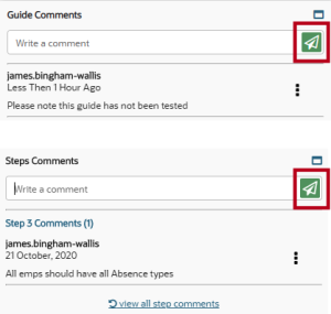 image of adding a comment