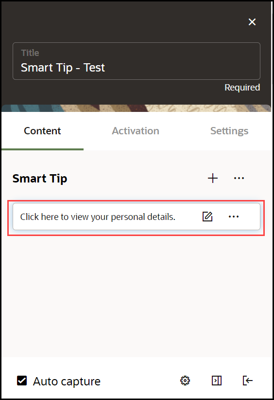 Smart Tip edit