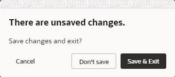 Unsaved Changes