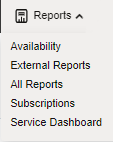 image:OASP UI Reports menu