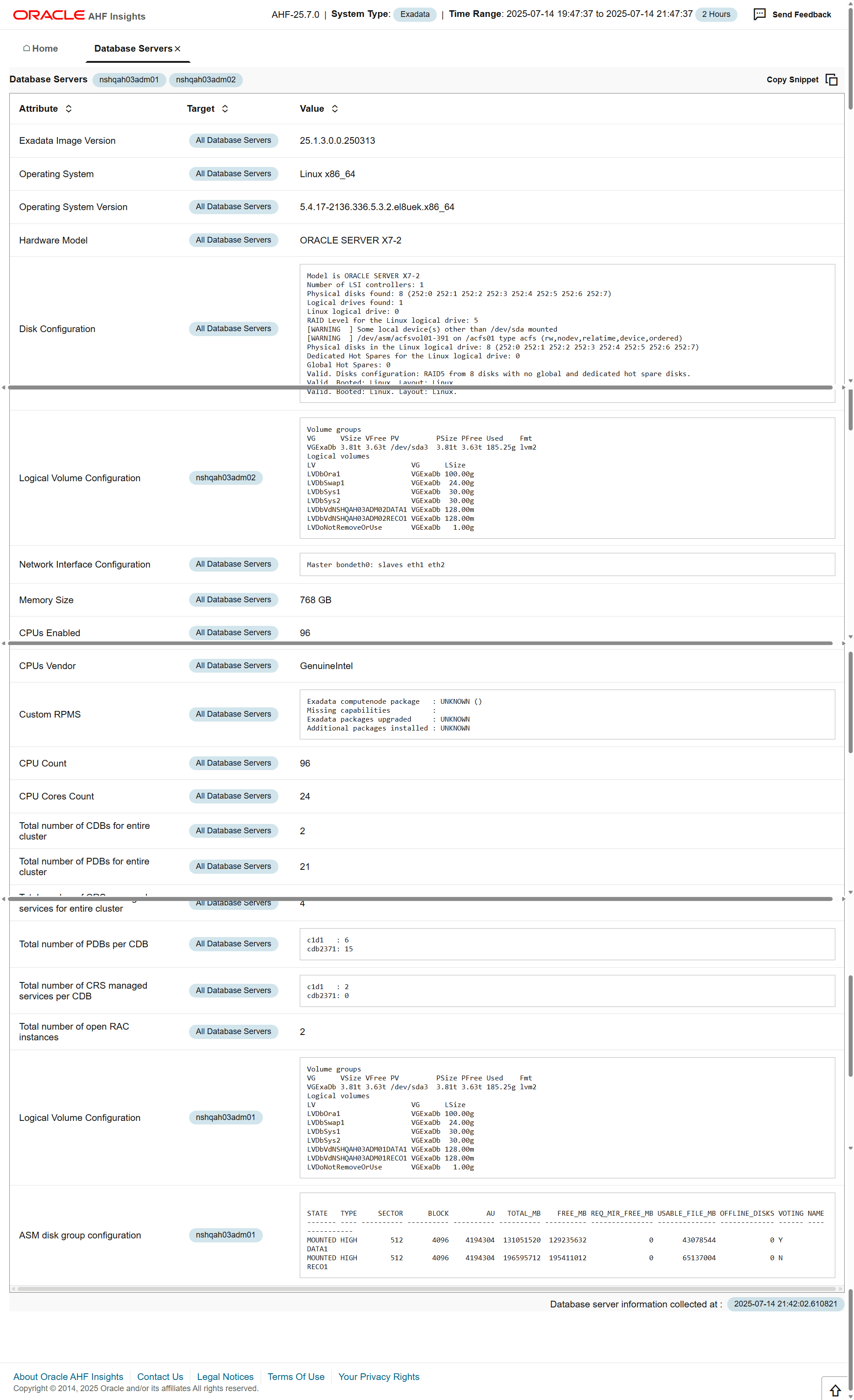 Provides basic information about database servers. Provides basic information about database servers.