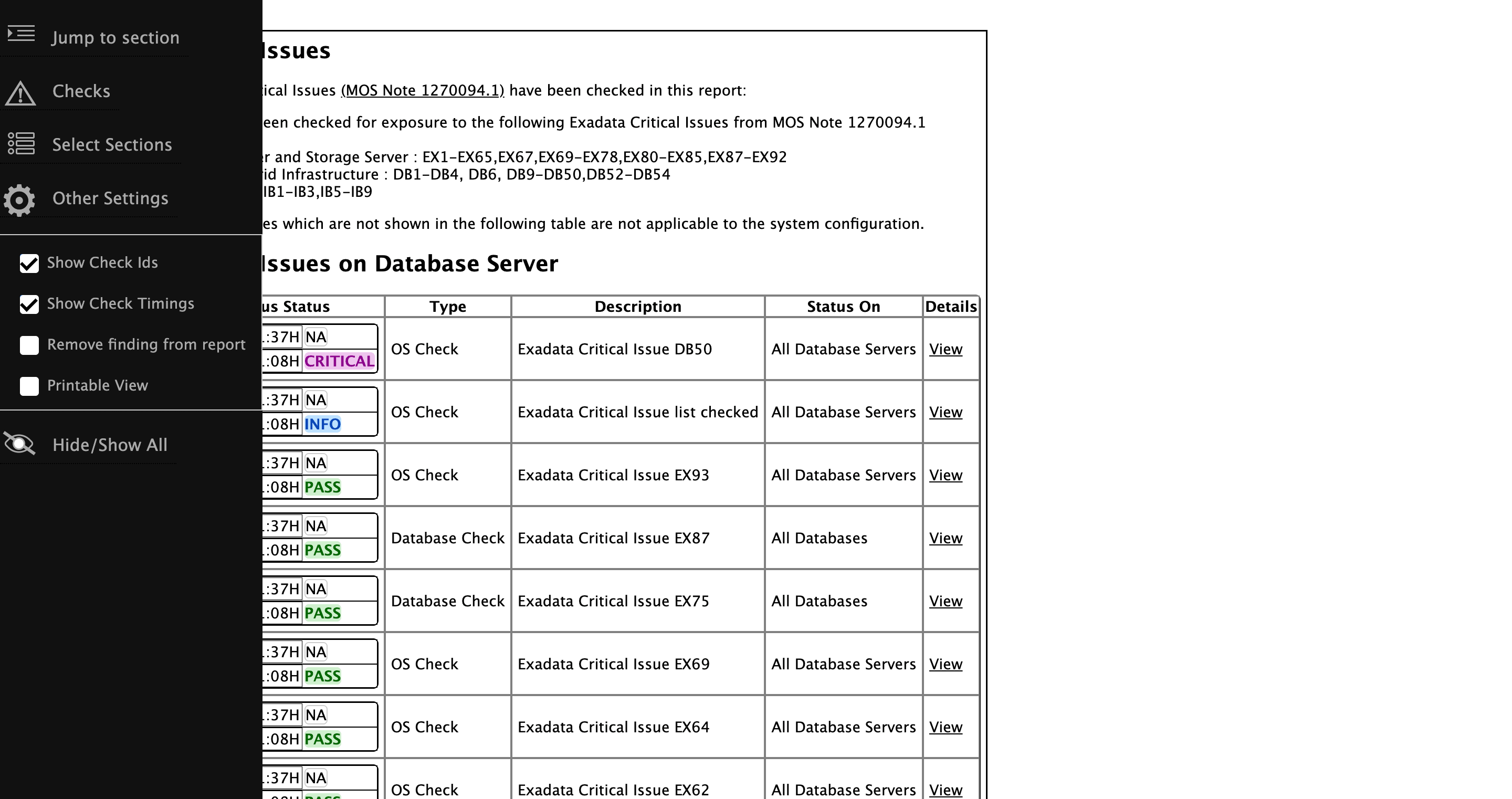 This image illustrates Show Check Timings This image illustrates Show Check Timings
