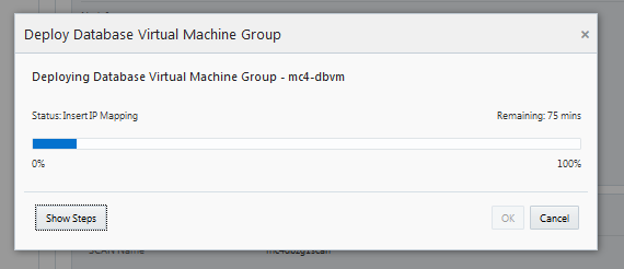 image:A screen shot showing the Create Virtual Machine Group                             window.