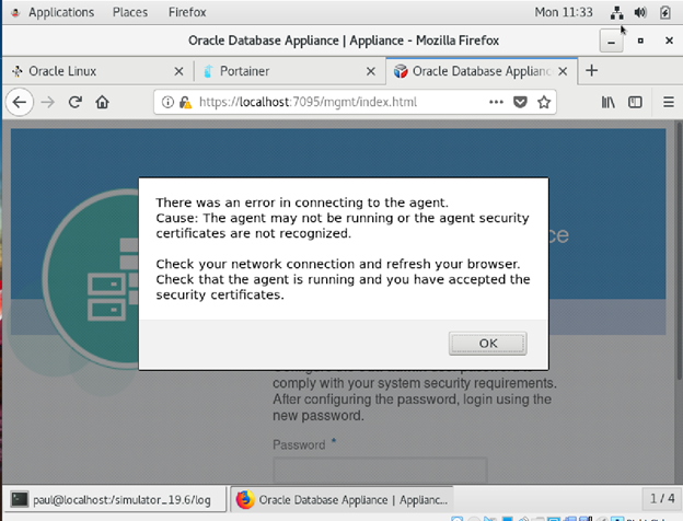 BUI certificate error BUI certificate error