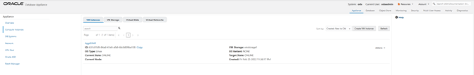 VM Instance Created