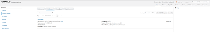 Create VM Storage