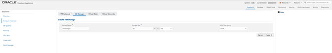 Create VM Storage