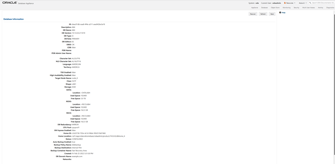 Database Information