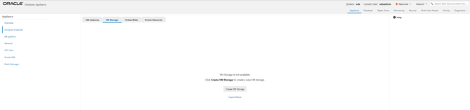 VM Storage tab