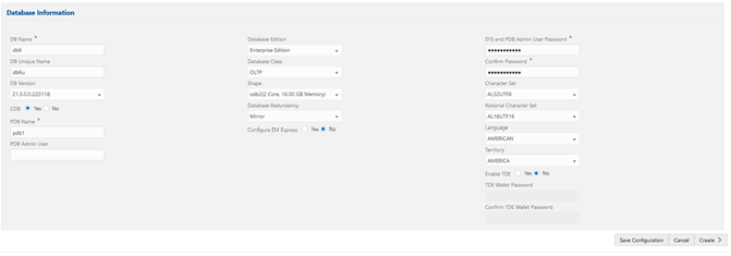 Database Information