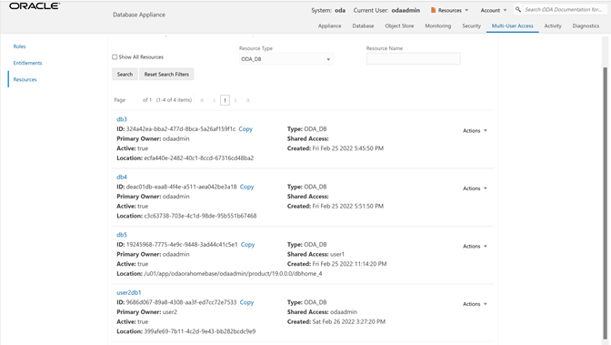 Databases Information