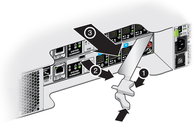 Description of g5702a_de3-24c_io-module_removal.jpg follows