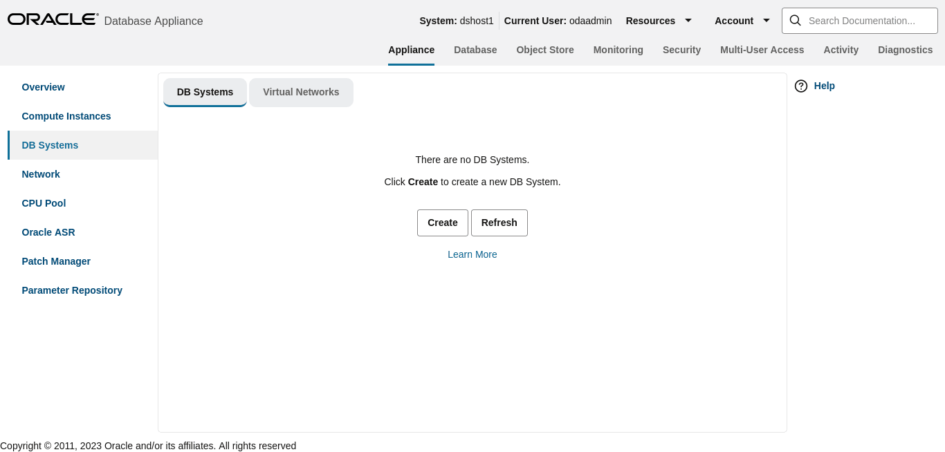 Description of bui_db_system_list.png follows Description of bui_db_system_list.png follows