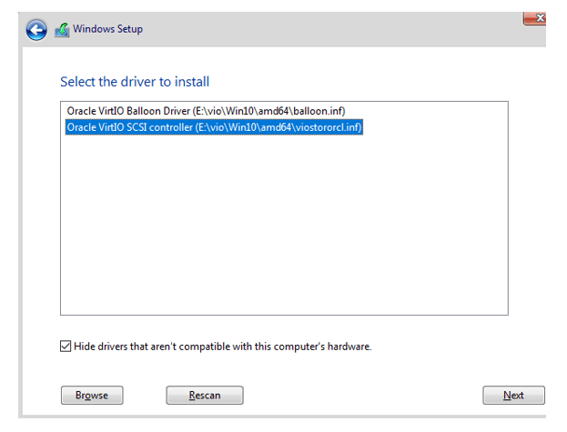 Description of driver_selection_windows_setup.png follows