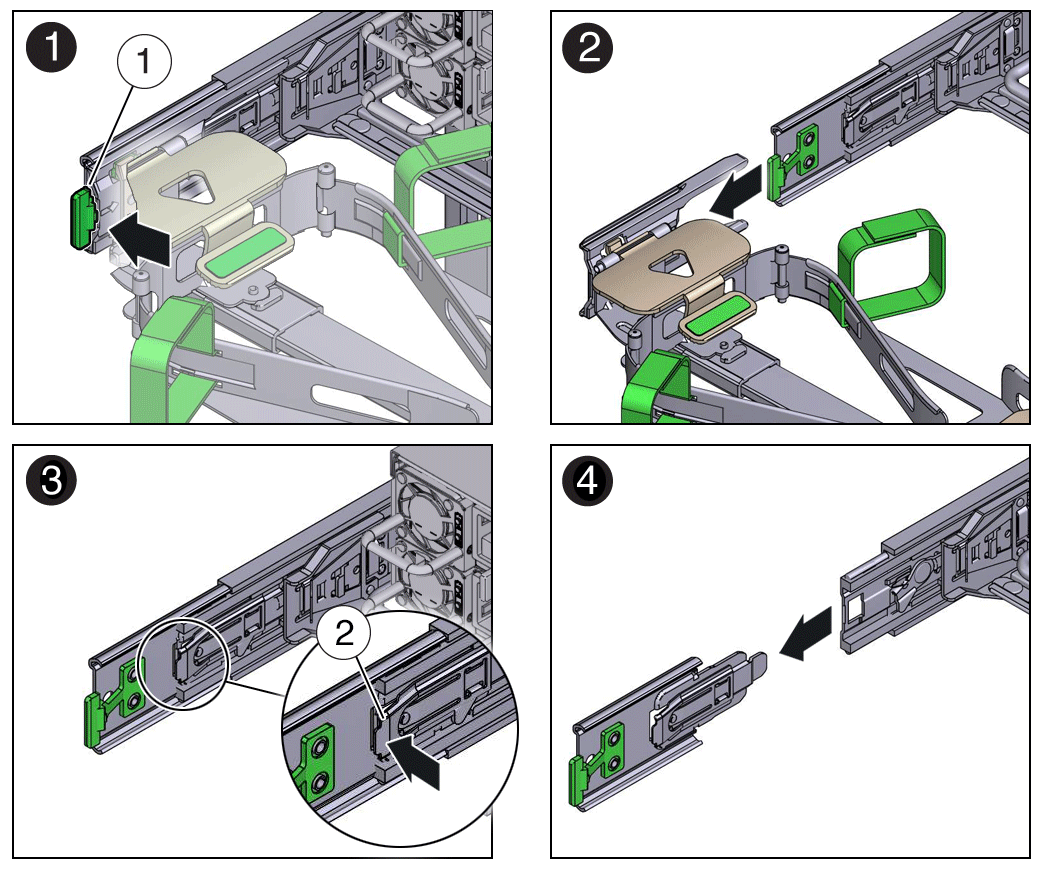 Figure showing how to disconnect connector D.