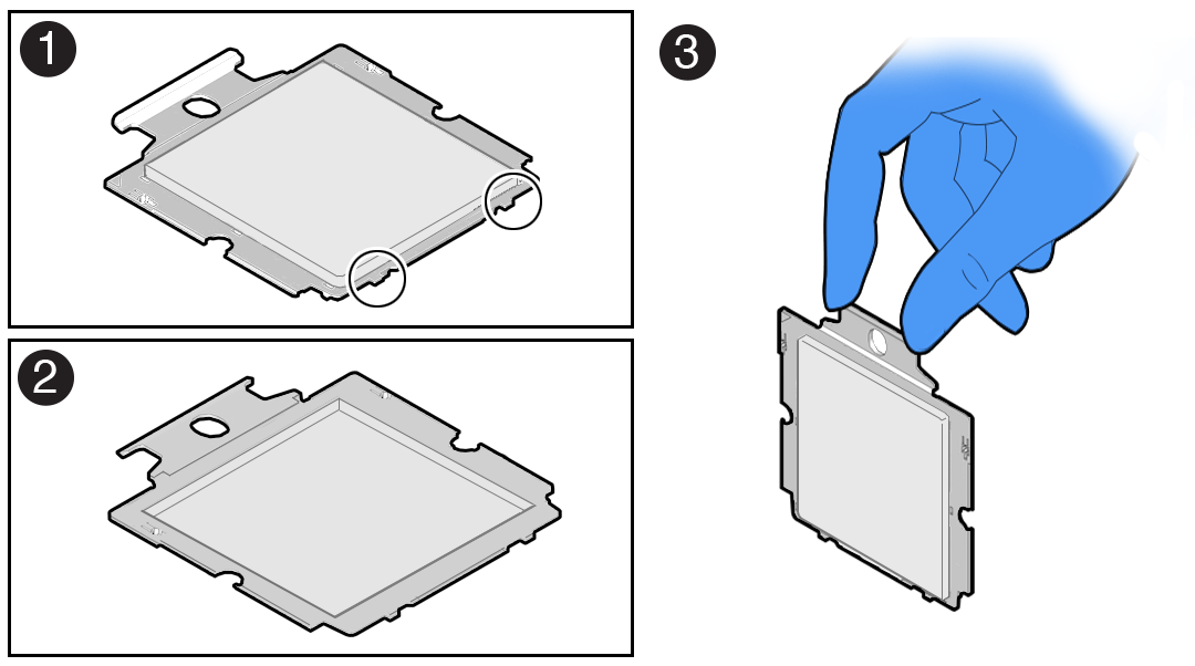 Figure showing the use of the handle of the External Cap.