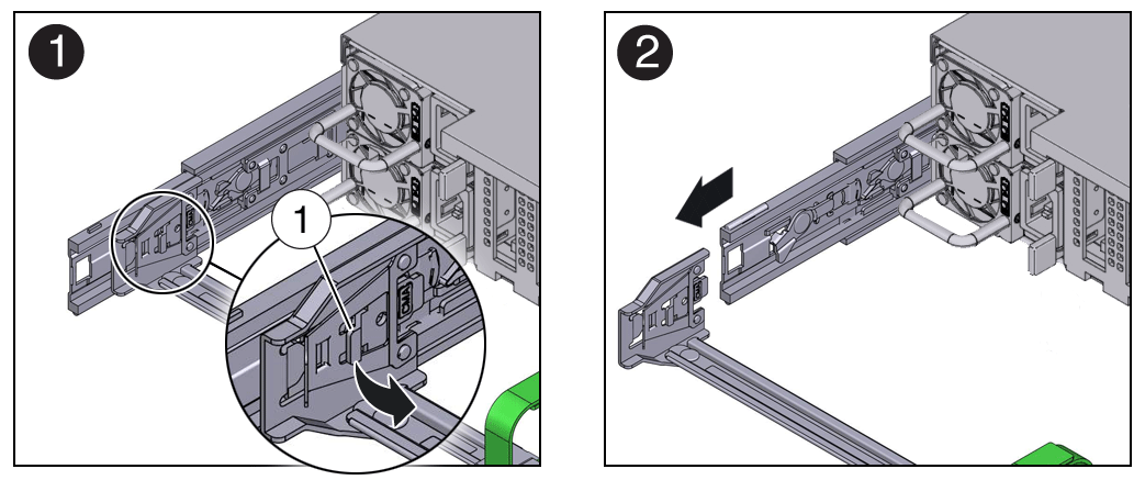Figure showing how to disconnect connector A.