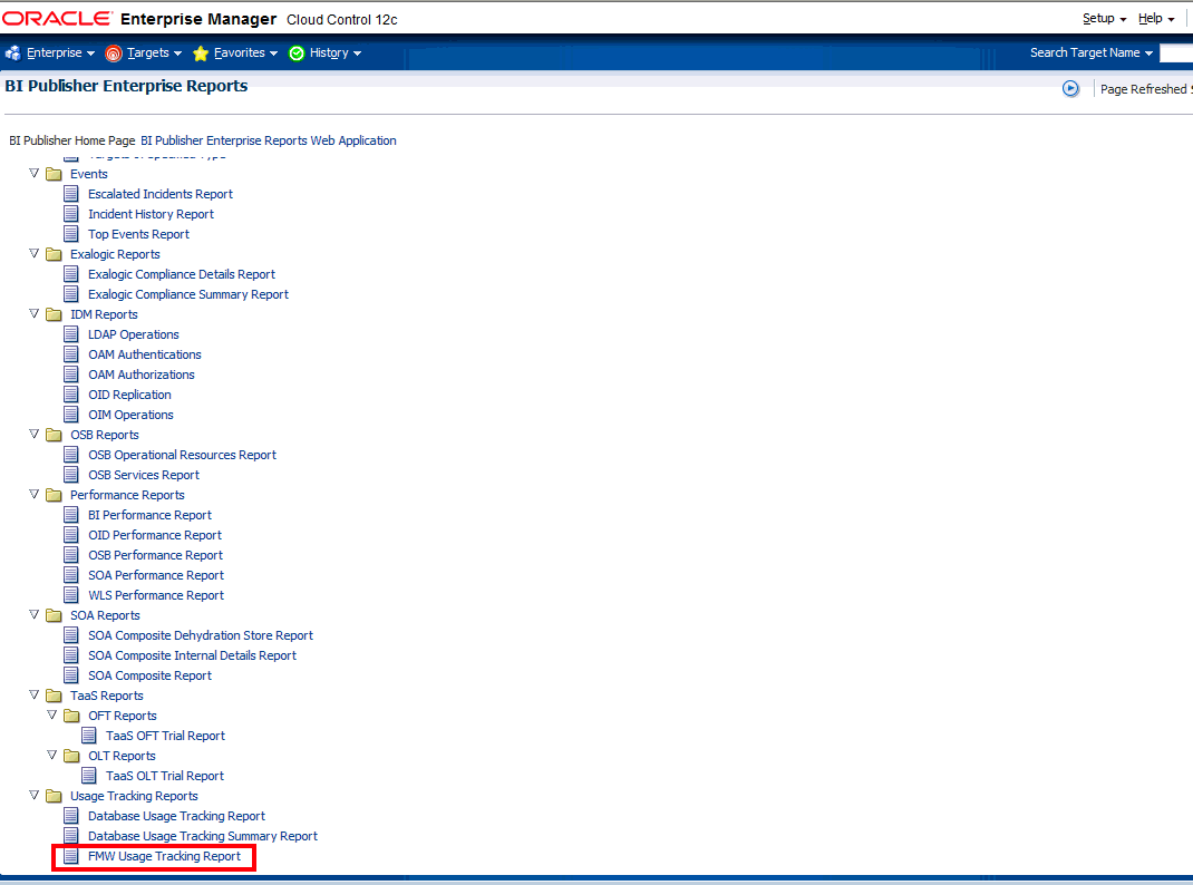 Select FMW Usage Tracking Report