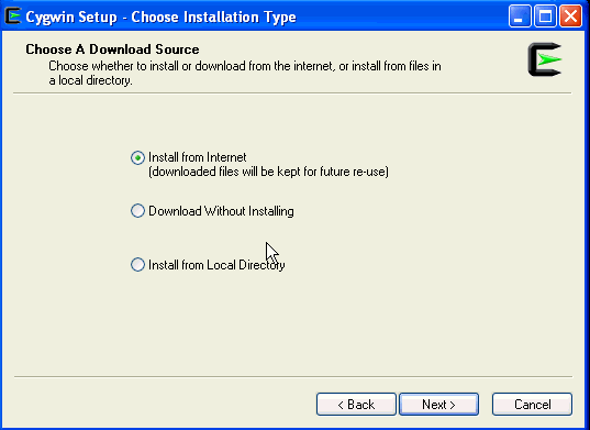 Choose Installation Type Window