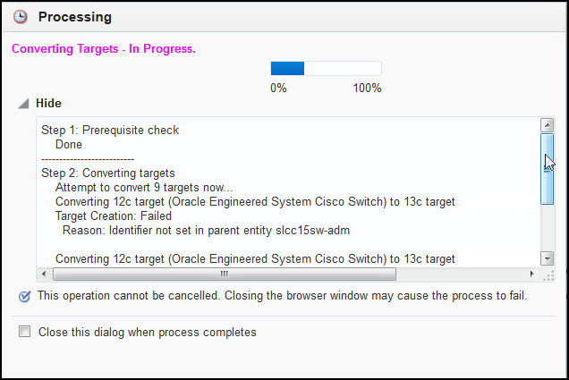Processing Targets