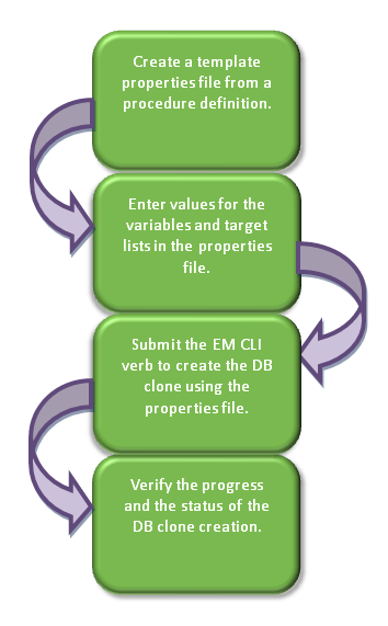 Creating a Database Clone Using EM CLI Verbs