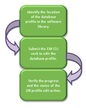 Editing a Database Profile Using EM CLI Verbs