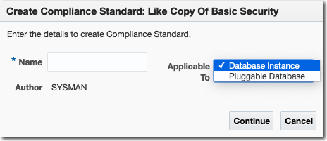 Create Compliance Standard: Like Copy of Basic Security