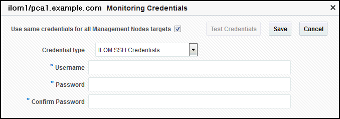 Image Component Monitoring Credentials