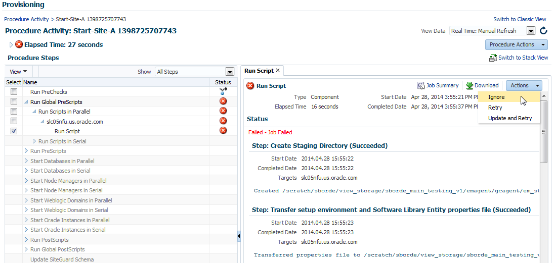 Status details Status details