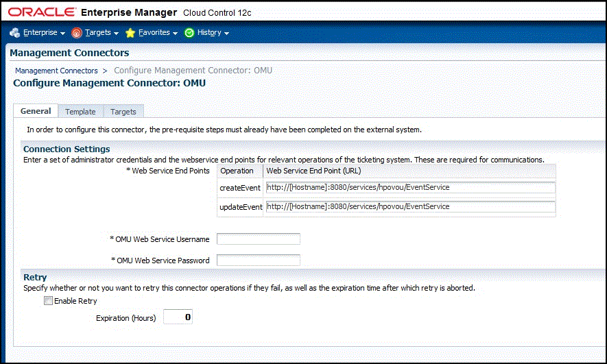 Shows General tab contents of config management page. Shows General tab contents of config management page.