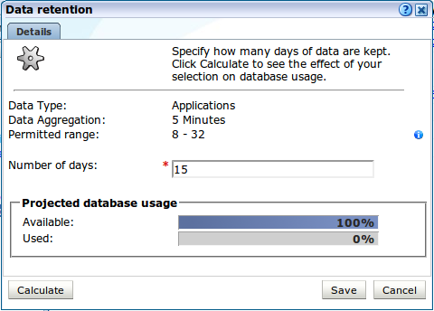 specifying a policy using the details tab