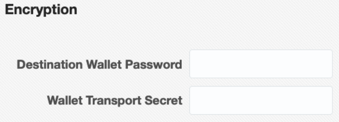 TDE Options for Wallet Password and Wallet Transport Secret