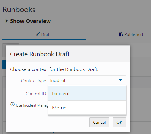 create Runbook workflow