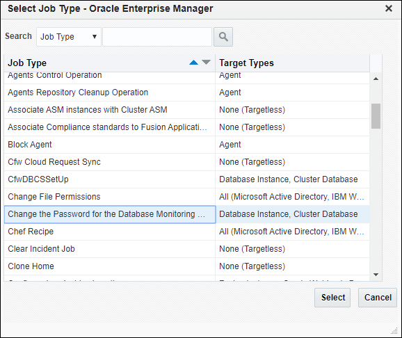 DBNSMP Change password job.