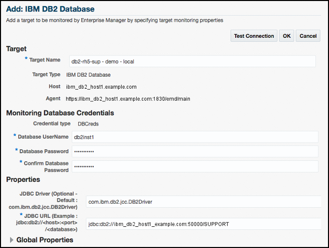 Add IBM DB2 Database Page