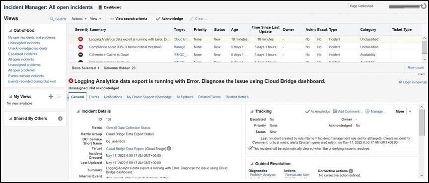 Image shows Incident Manager Image shows Incident Manager
