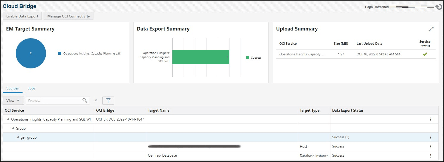 Image shows the bridge dashboard with an OPSI error Image shows the bridge dashboard with an OPSI error