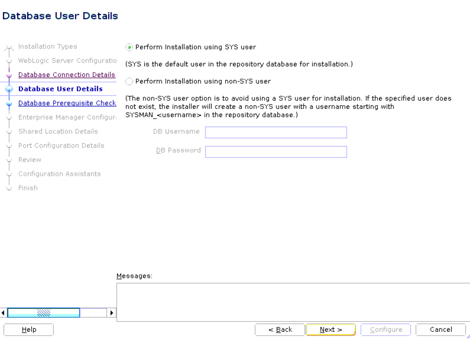 Database User Details