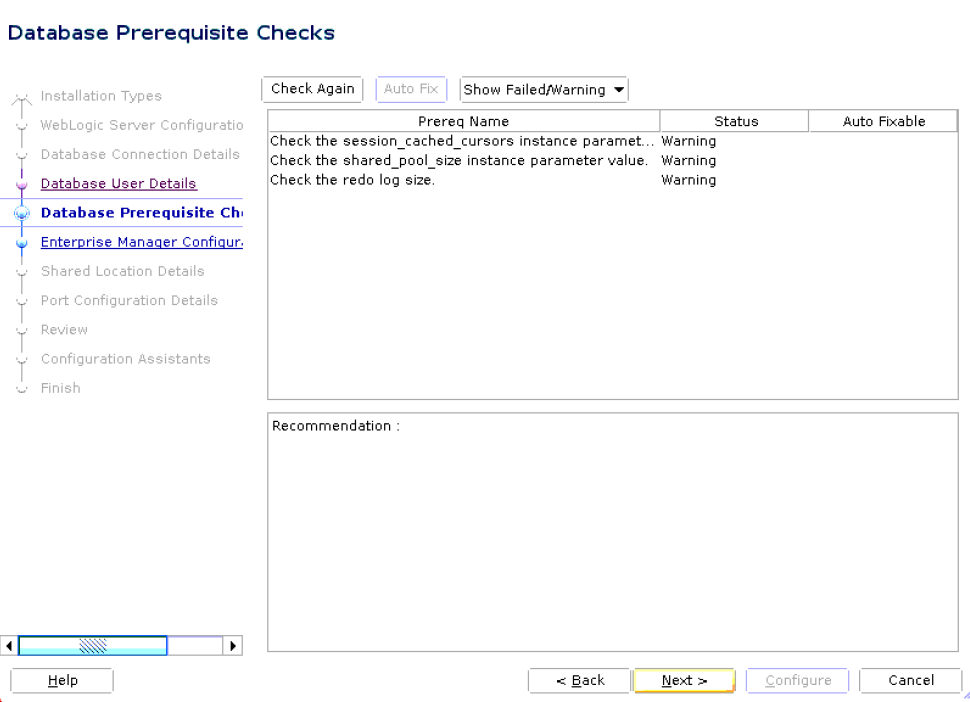 Database Prerequisites Database Prerequisites