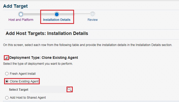 Deploy an Existing Management Agent