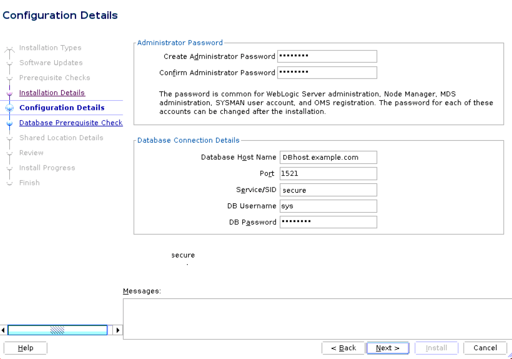 Configuration Details