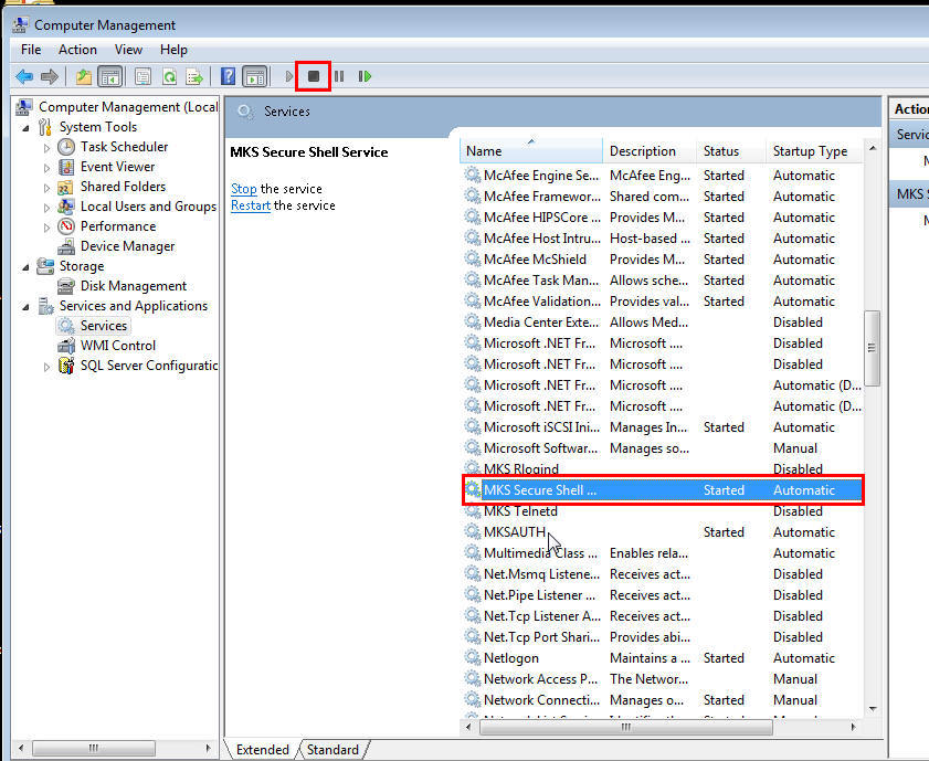 Computer Management Window Computer Management Window