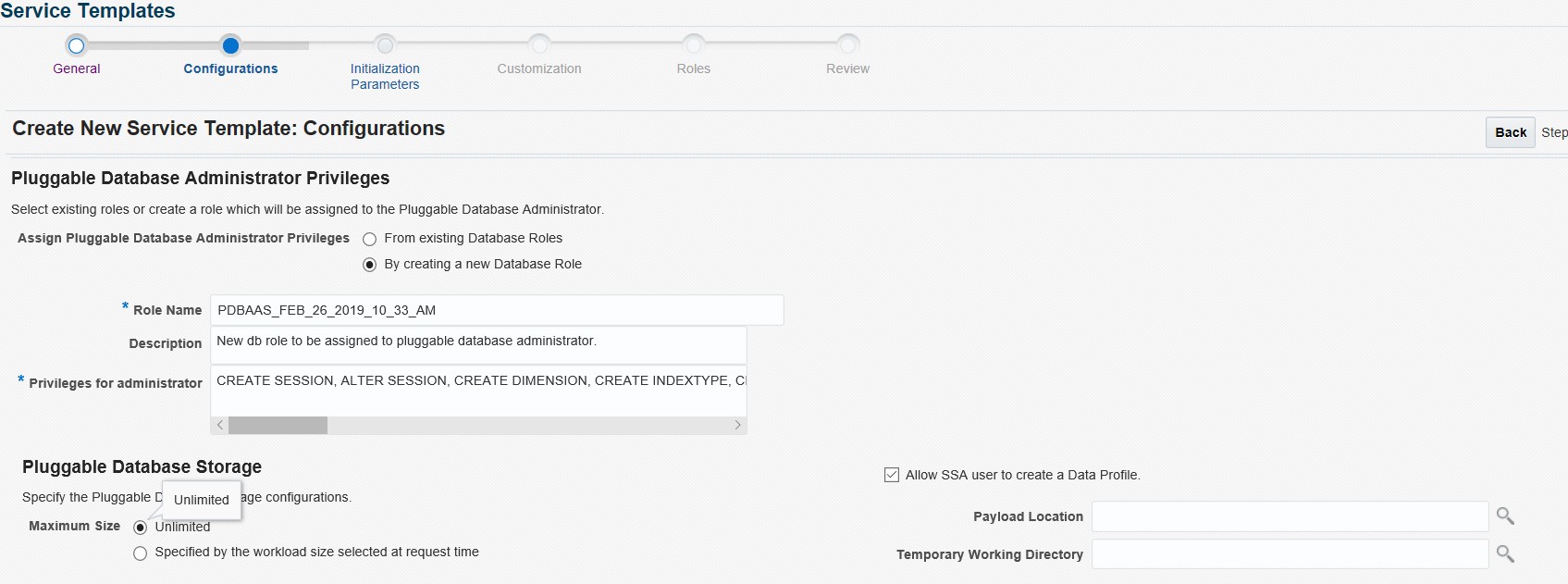 Create Data Profile Create Data Profile