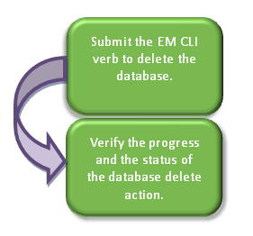 Deleting a Database Using EM CLI Verbs Deleting a Database Using EM CLI Verbs