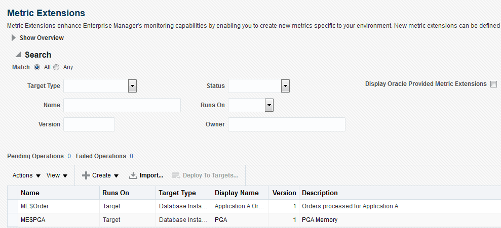 metric extensions metric extensions