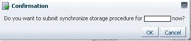 Synchronization confirmation box