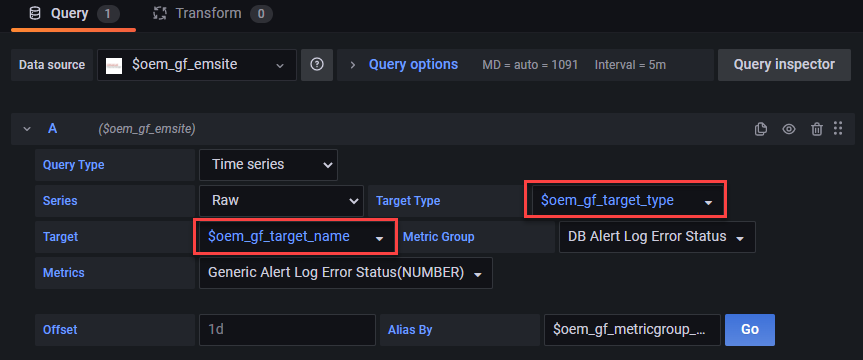 Using variable for target type and target name Using variable for target type and target name